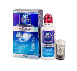 Roztok Aosept Plus HydraGlyde 90ml s pouzdrem