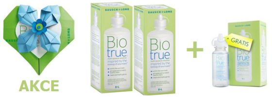 Akce roztok na čočky Biotrue